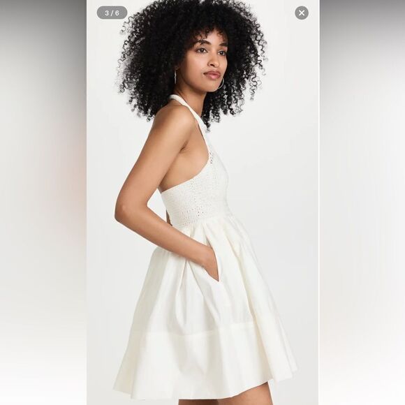 NWT A.L.C. Salines Dress White Size 6 - Picture 12 of 15